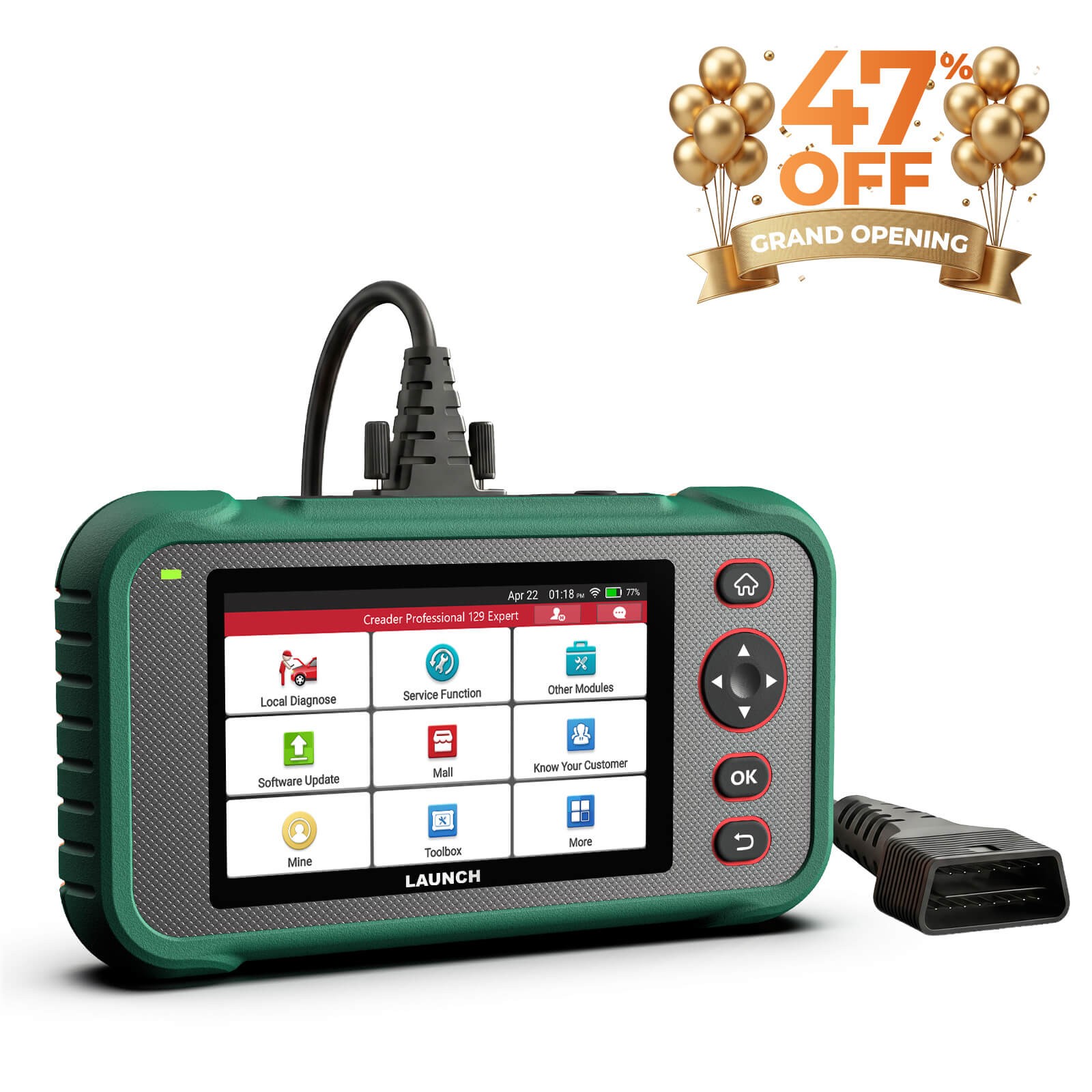 LAUNCH X431 CRP129 Expert Four System Diagnostic Tool Image principale du produit