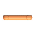 the bottom edge of a rugged orange device with a solid, textured protective casing and no visible ports.